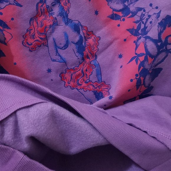 NTW UO Mystical Goddess Nate Hoodie Purple Oversized Sweatshirt Hoodie - Picture 9 of 9